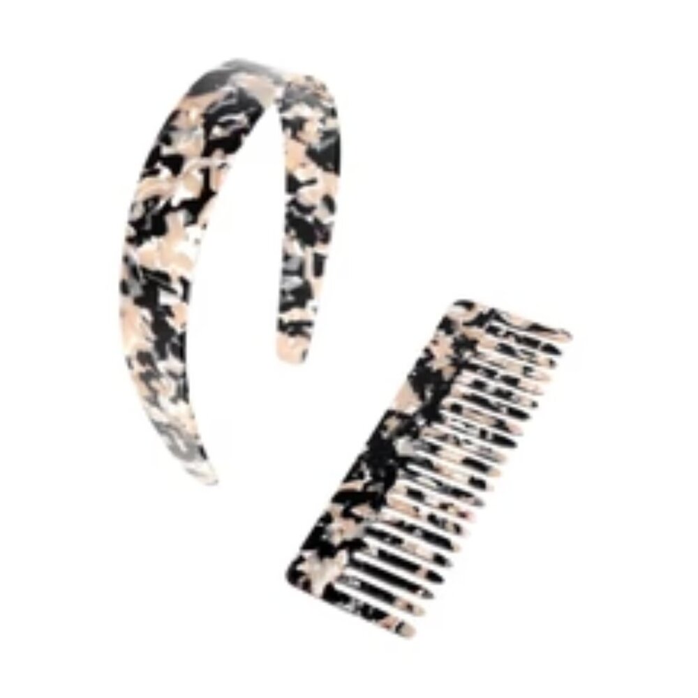 Machete Abalone Wide Headband + No. 2 Comb Set